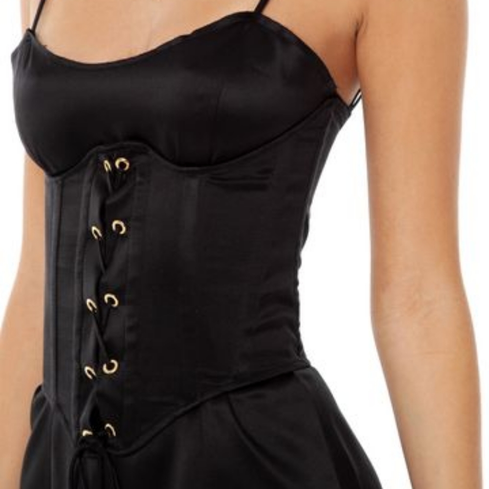 Are you am I ayai faira silk black corset